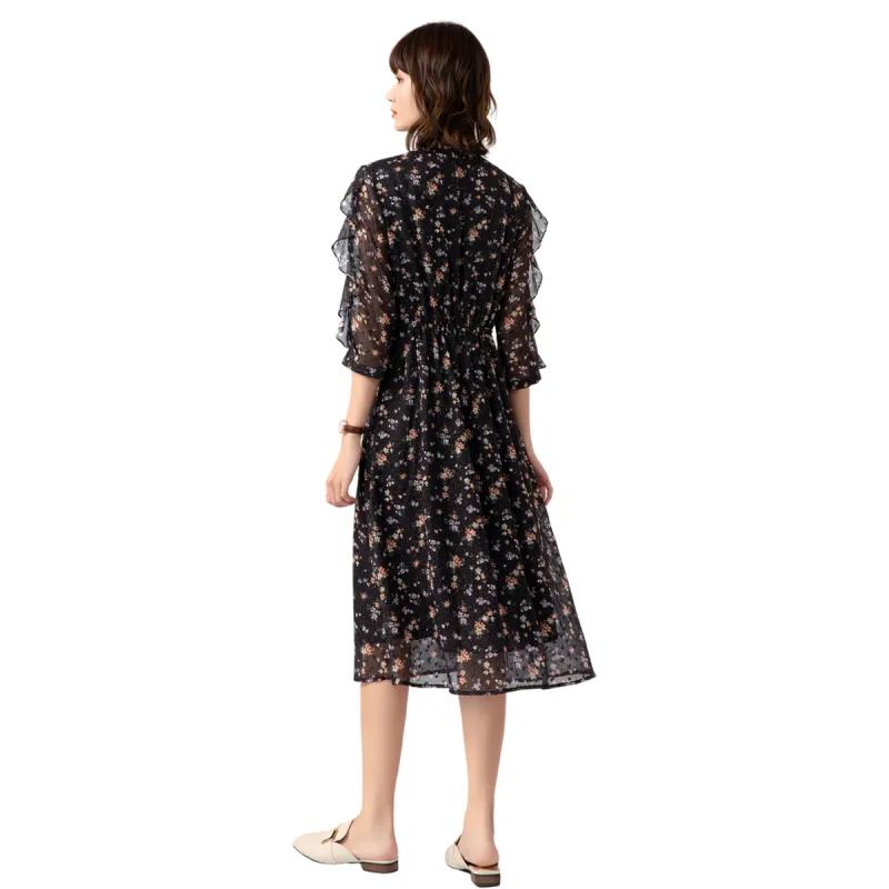 H YXIANG Short Sleeved Dresses Women's-4