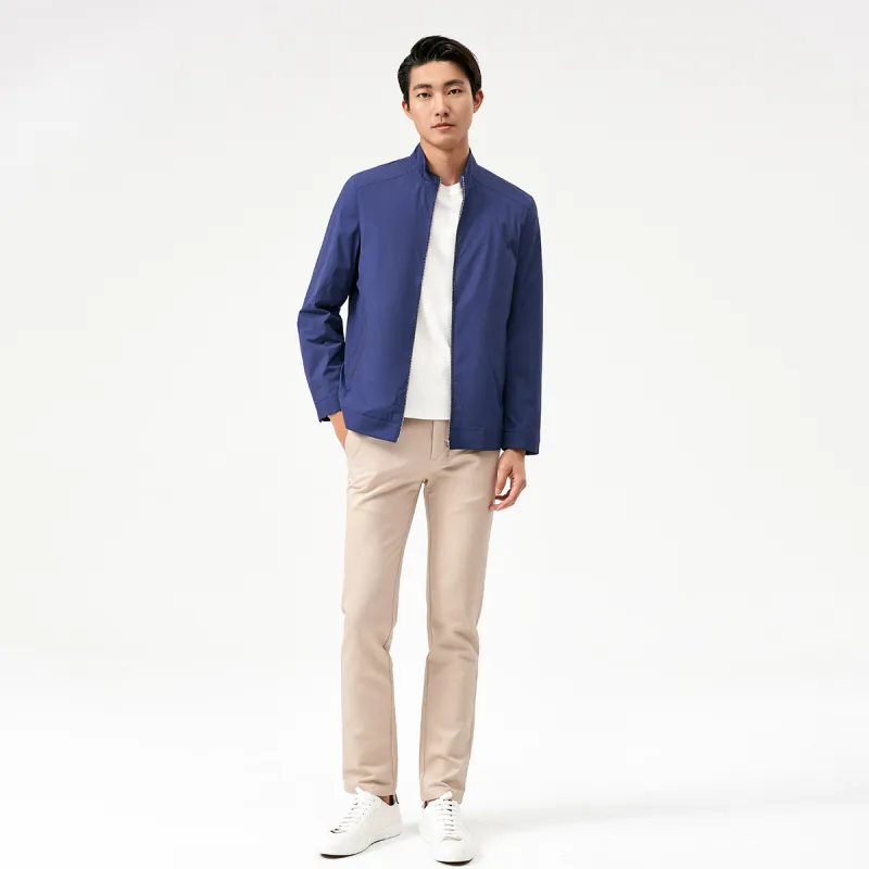 H YXIANG Jackets Men Dark Blue-2