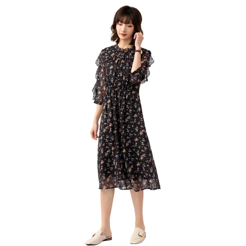 H YXIANG Short Sleeved Dresses Women's-3