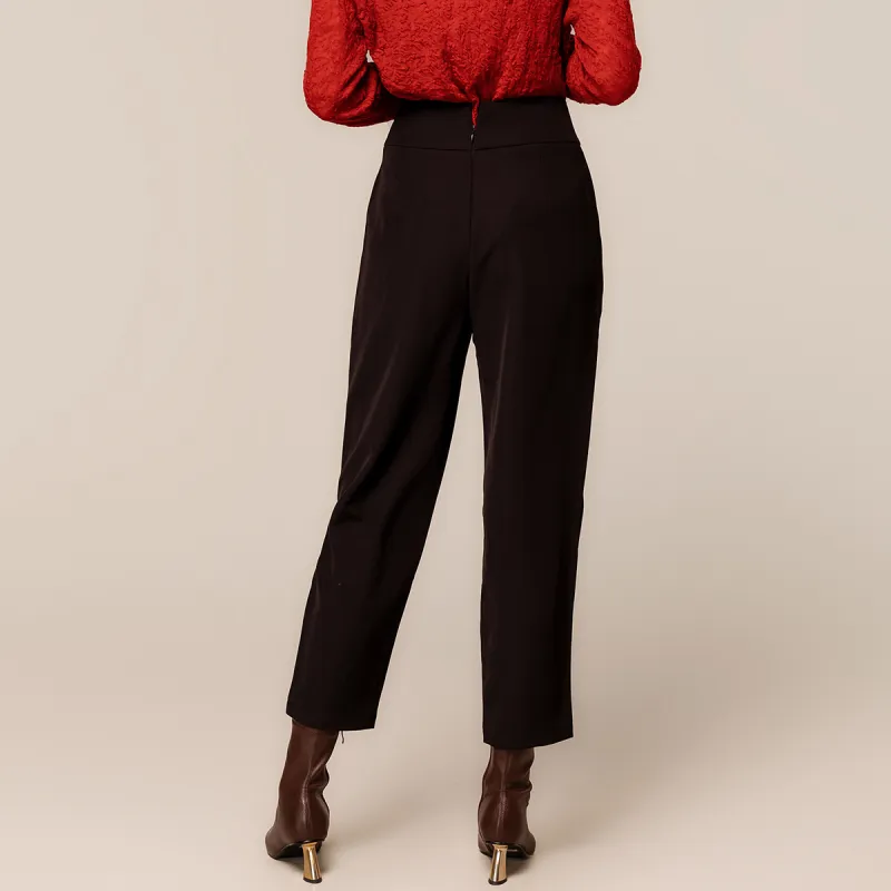 H YXIANG Casual Pants Women's Black-3