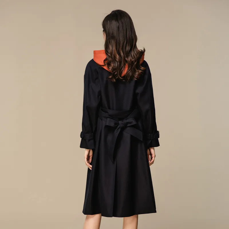 H YXIANG Trench Coats Women's-2