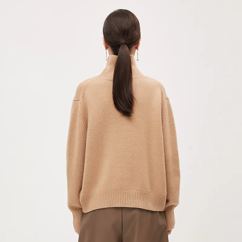 H YXIANG Cashmere Sweater Women's-4