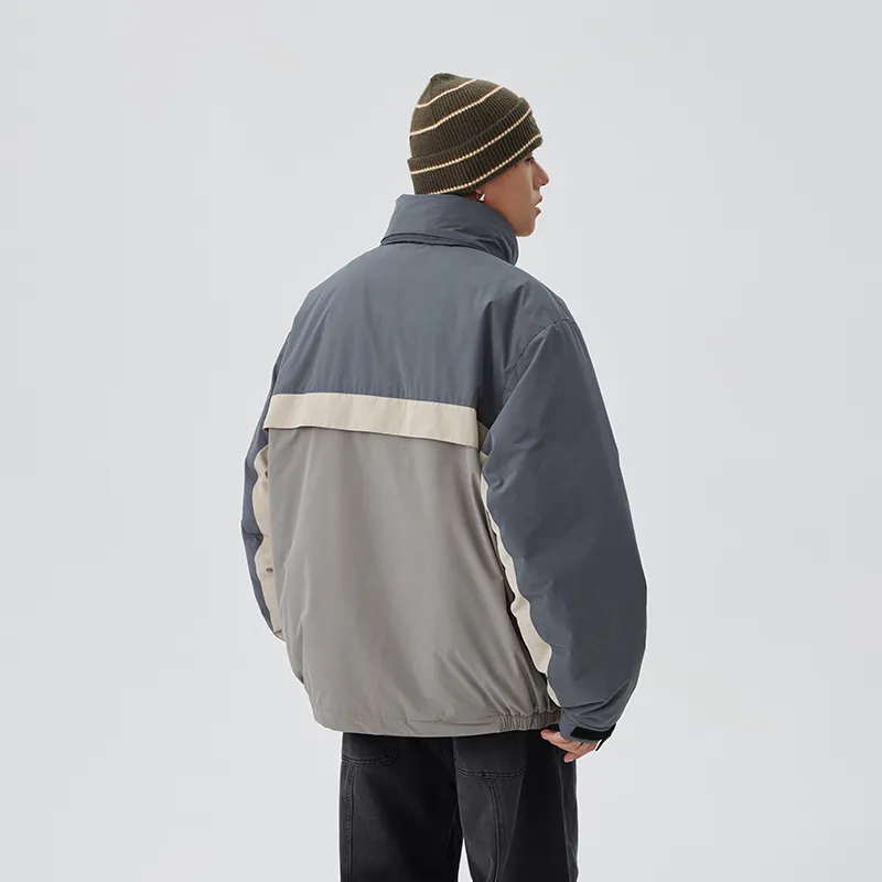 CoosRetro Puffer Jackets Unisex Dark Gray-3