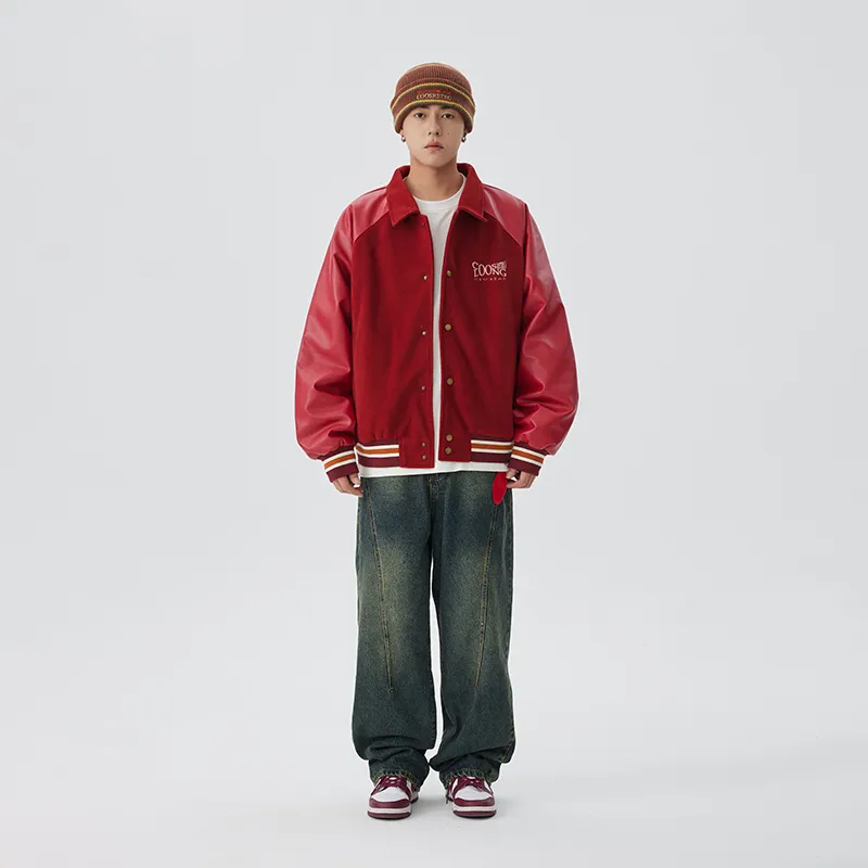CoosRetro Jackets Unisex Red-2