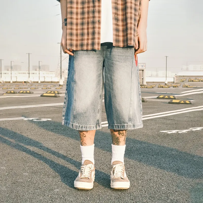 CoosRetro Denim Shorts Unisex-3