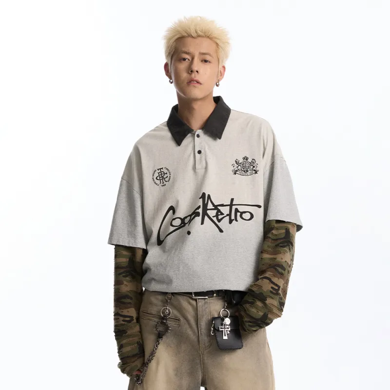 CoosRetro T Shirts Men Heather Gray-4
