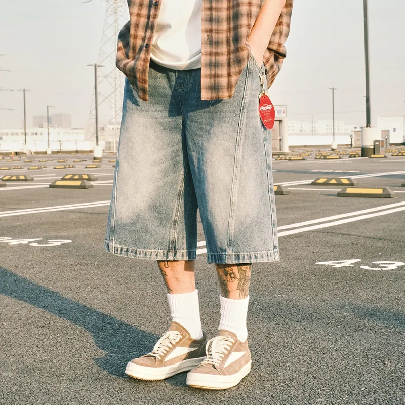 CoosRetro Denim Shorts Unisex-2