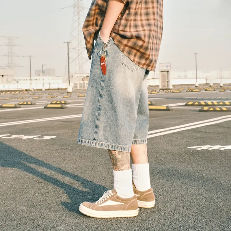 CoosRetro Denim Shorts Unisex-5