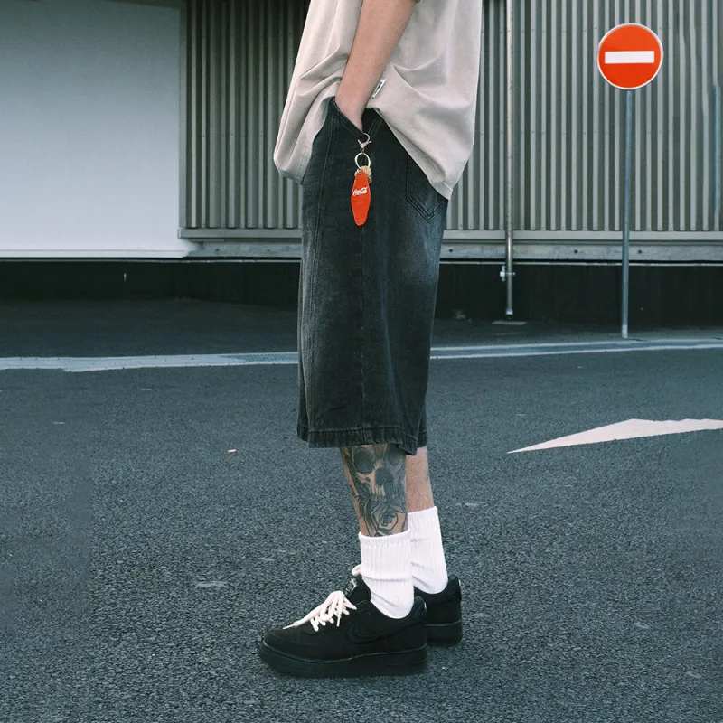 CoosRetro Denim Shorts Unisex-11