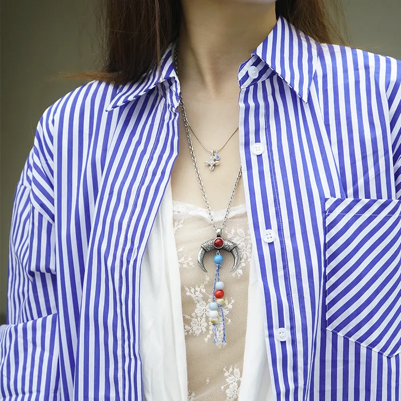 ROADLATIVE Titanium Steel Necklaces Unisex-5