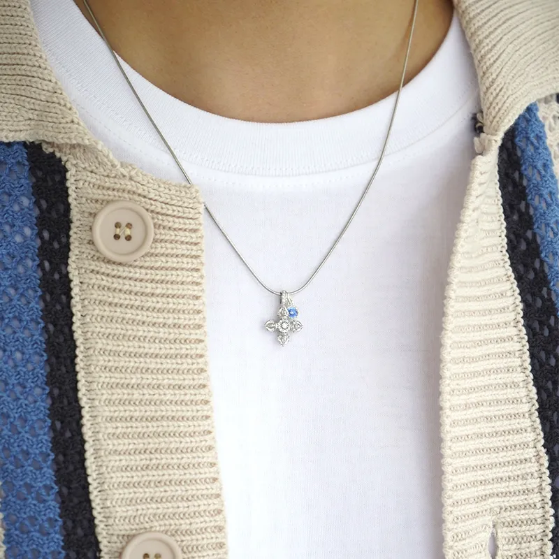 ROADLATIVE Zircon With 925 Sterling Silver Necklaces Unisex-5