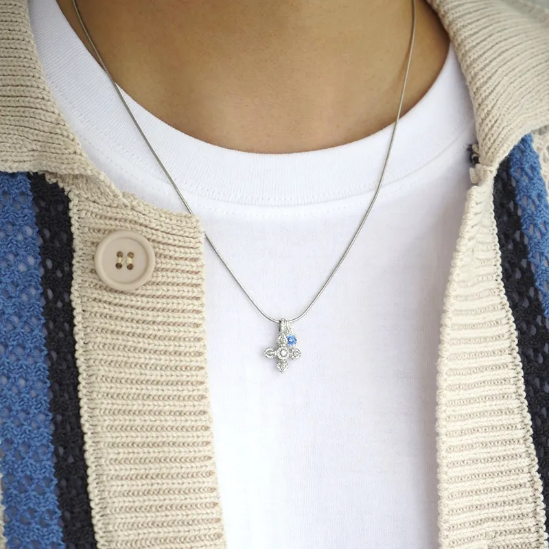 ROADLATIVE Zircon With 925 Sterling Silver Necklaces Unisex-1