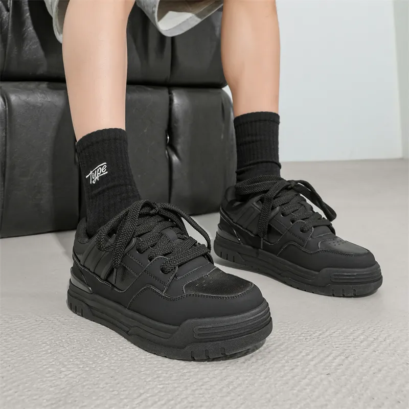 ZONEJOY Canvas Shoes Unisex Low Top Black/Green-2