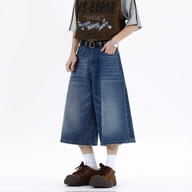 VSCH Denim Shorts Unisex Dark Blue-2