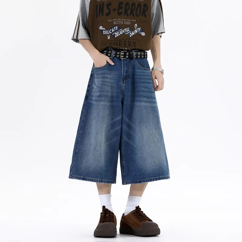 VSCH Denim Shorts Unisex Dark Blue-3