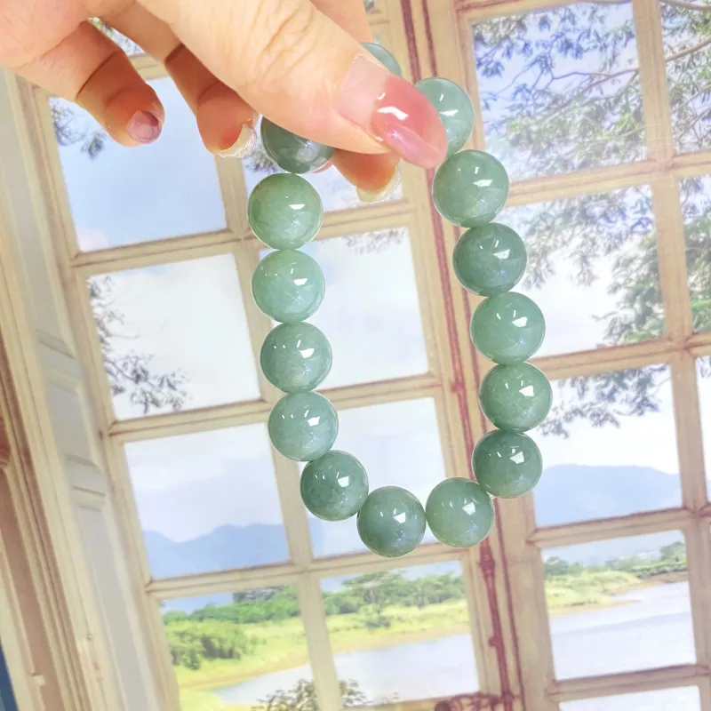 ILolu Bean Type Jadeite Bracelets Unisex-4