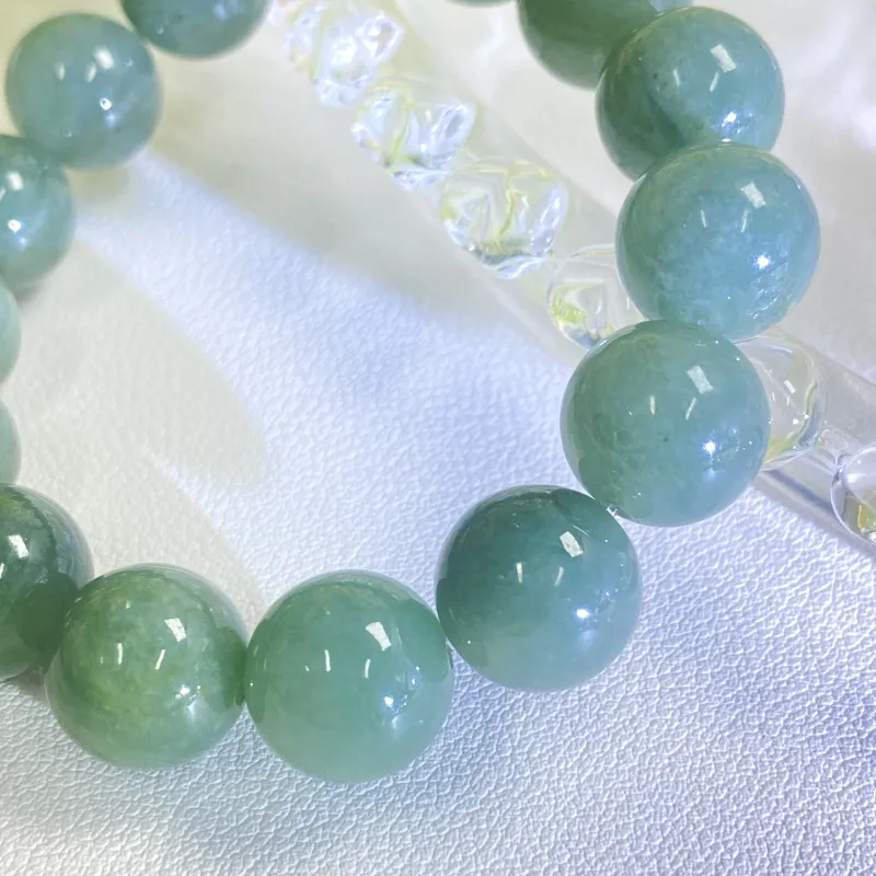 ILolu Bean Type Jadeite Bracelets Unisex-3