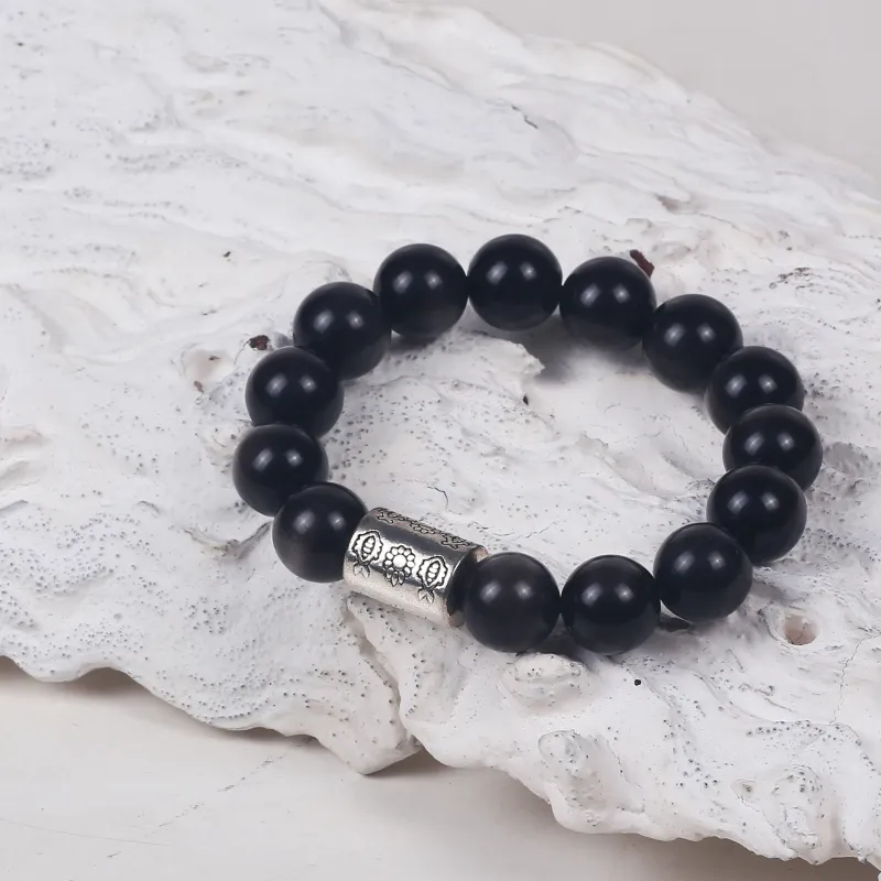 ILolu Obsidian Bracelets Unisex-5