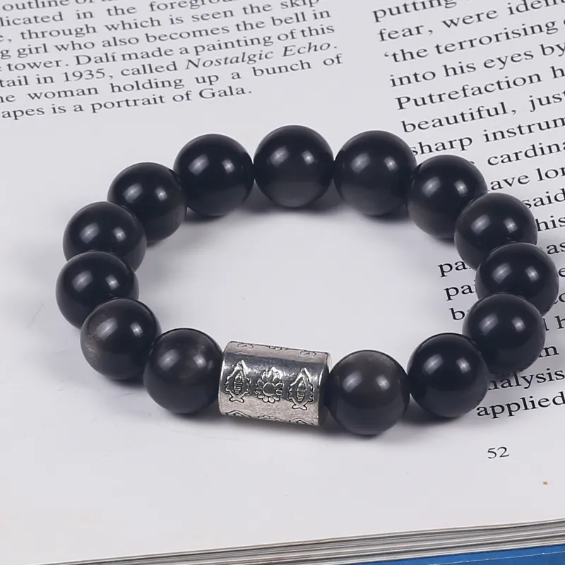 ILolu Obsidian Bracelets Unisex-4
