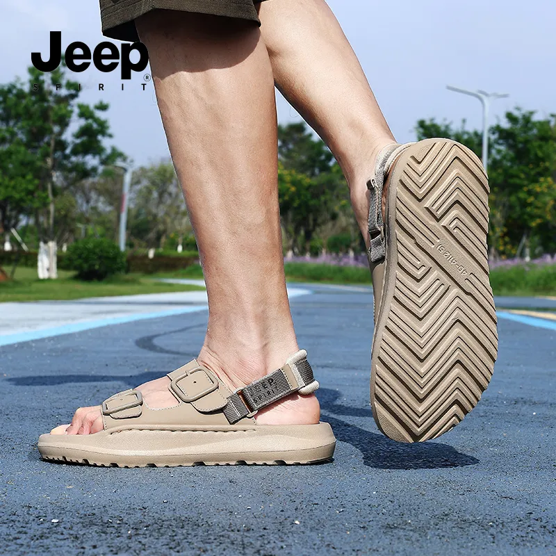 JEEP SPIRIT Beach Sandals Men's Sandstone-13