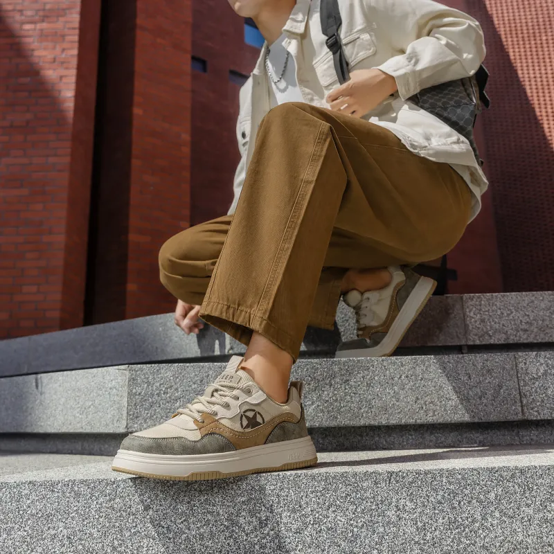 JEEP SPIRIT Wear resistant, Lightweight, Breathable, And Non slip. Low Top Skateboard Shoes Men's-6