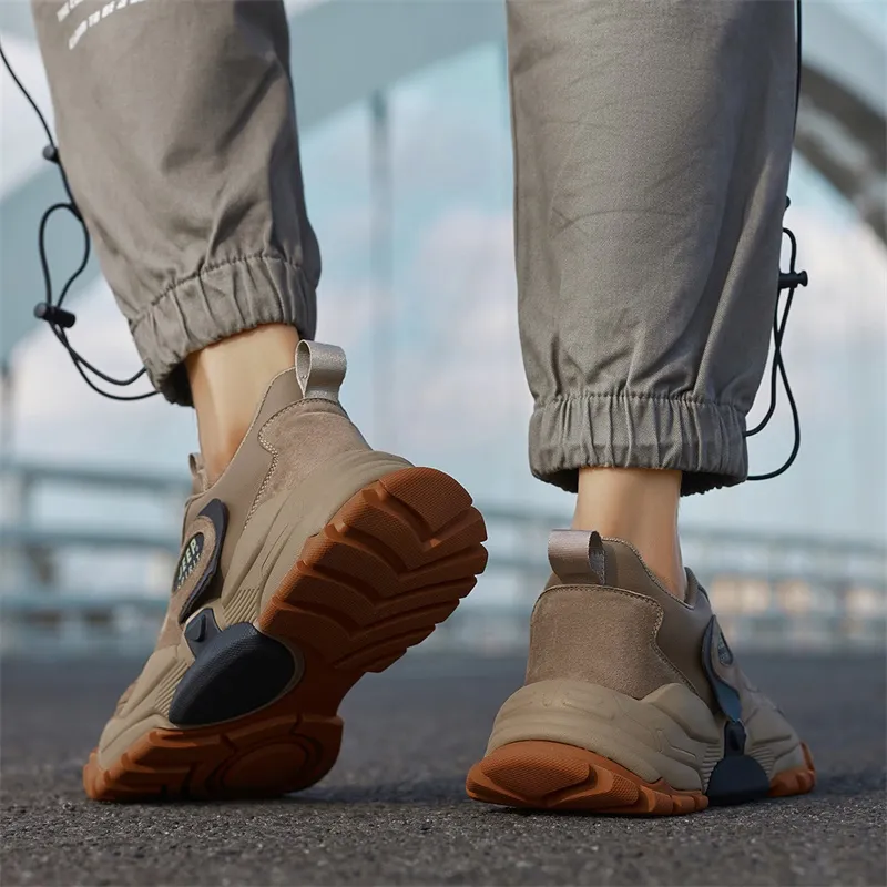 JEEP SPIRIT Mid Top Outdoor Shoes Men's Sand-69