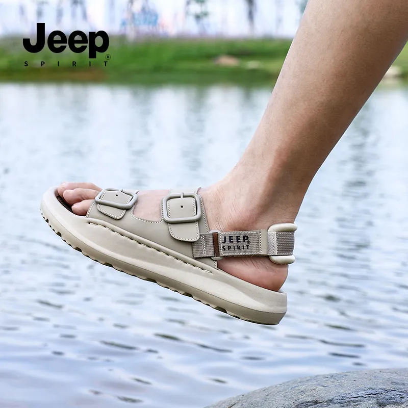 JEEP SPIRIT Beach Sandals Men's Sandstone-10