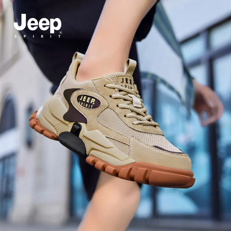 JEEP SPIRIT Mid Top Outdoor Shoes Men's Sand-26