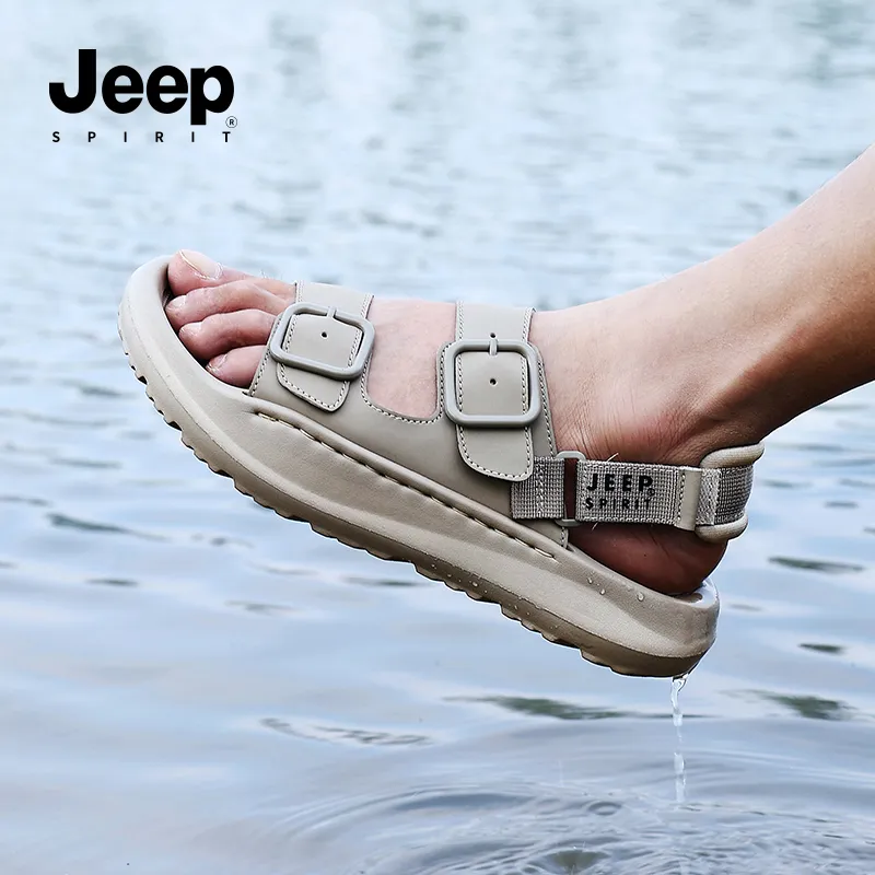 JEEP SPIRIT Beach Sandals Men's Sandstone-9