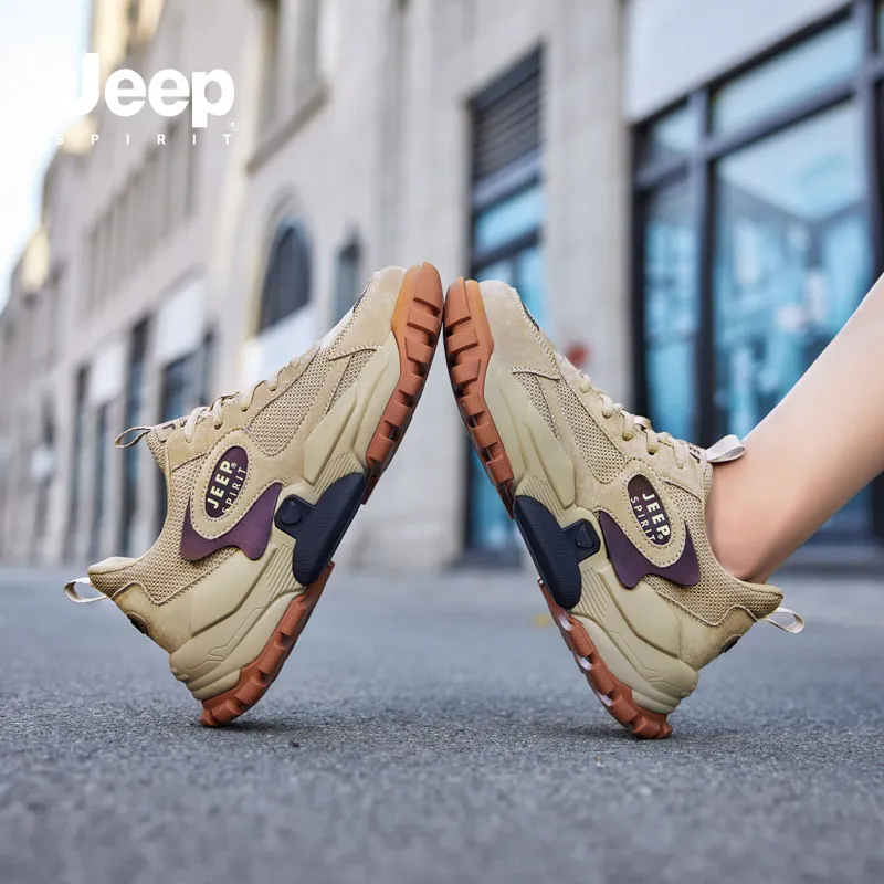 JEEP SPIRIT Mid Top Outdoor Shoes Men's Sand-42