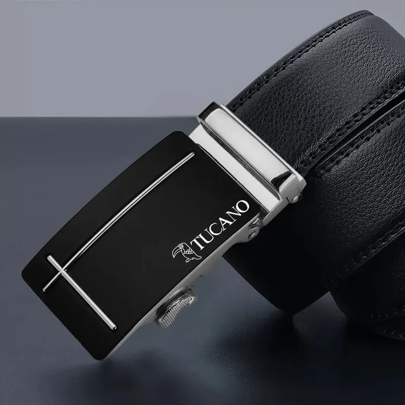 TUCANO Split Cow Leather Cow Split Leather Belts Men's Width 3.5cm-3