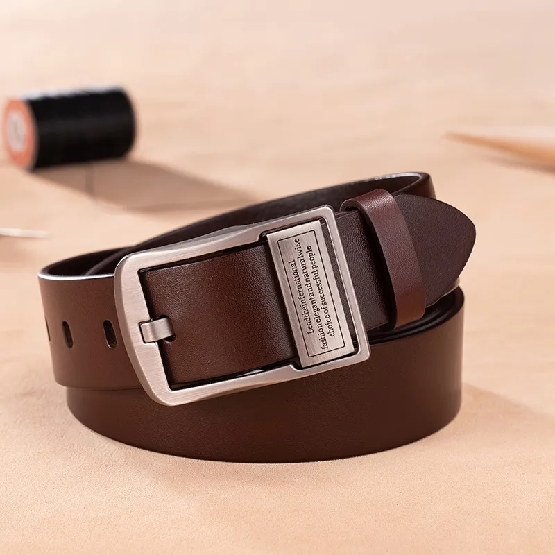 TUCANO Cow Split Leather Belts Men's 3.8cm-1
