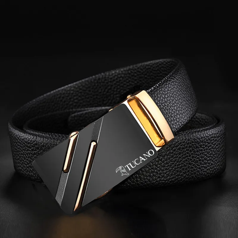 TUCANO Cow Split Leather Belts Men's 3.5cm-1