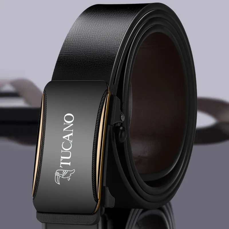 TUCANO Cow Leather Belts Men's 3.3cm-1