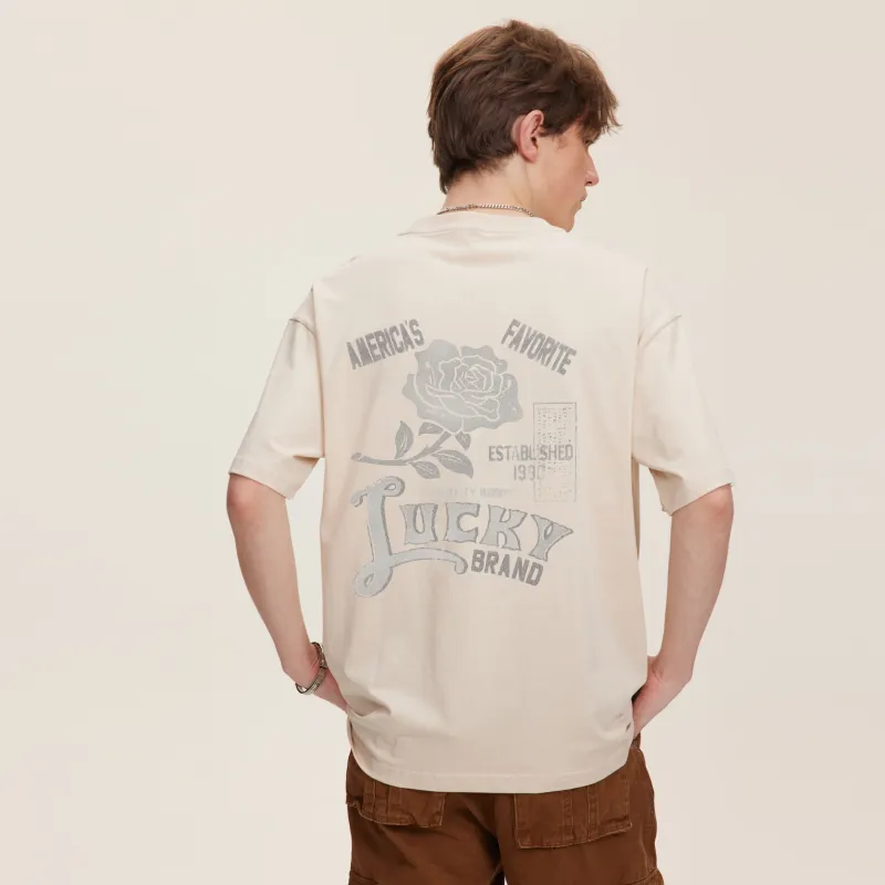 LUCKY BRAND Short Sleeved T Shirts Unisex-17
