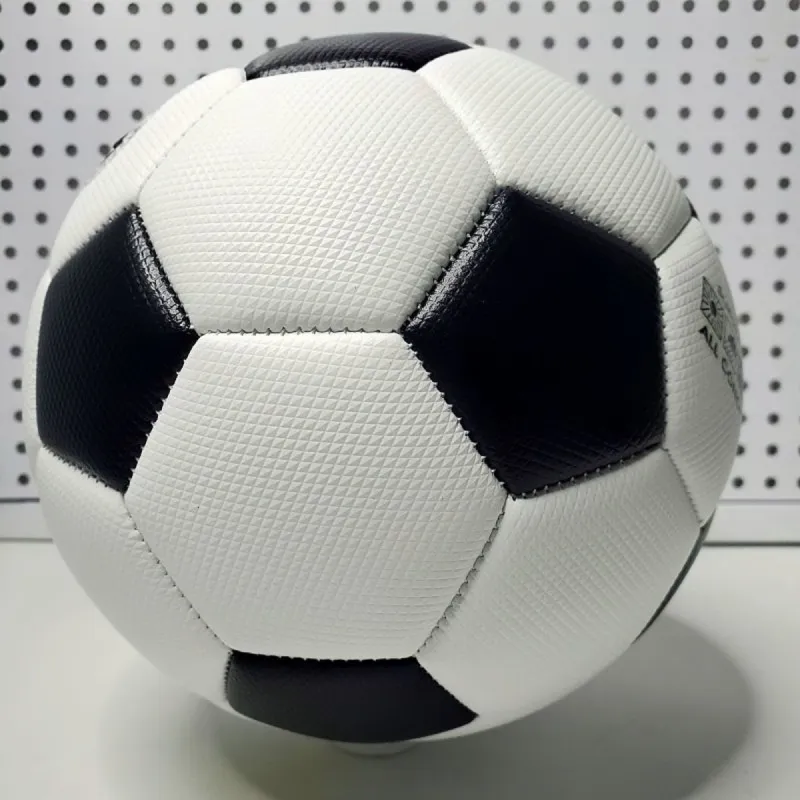 FEIERDUN Size 5 Soccer PU Machine Stitched Soccer Ball Unisex Black White-1