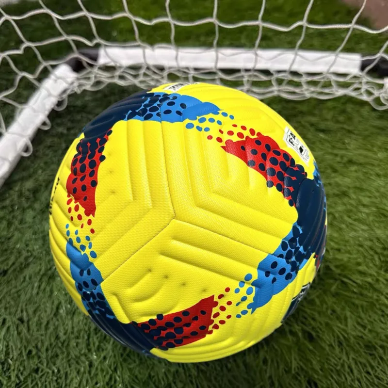 FEIERDUN Size 5 Soccer PU Machine Stitched Soccer Ball Unisex Yellow-2