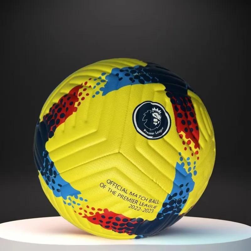 FEIERDUN Size 5 Soccer PU Machine Stitched Soccer Ball Unisex Yellow-1