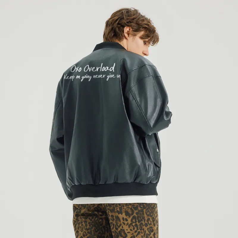 OXO OVERLOAD Leather Jacket Unisex-2