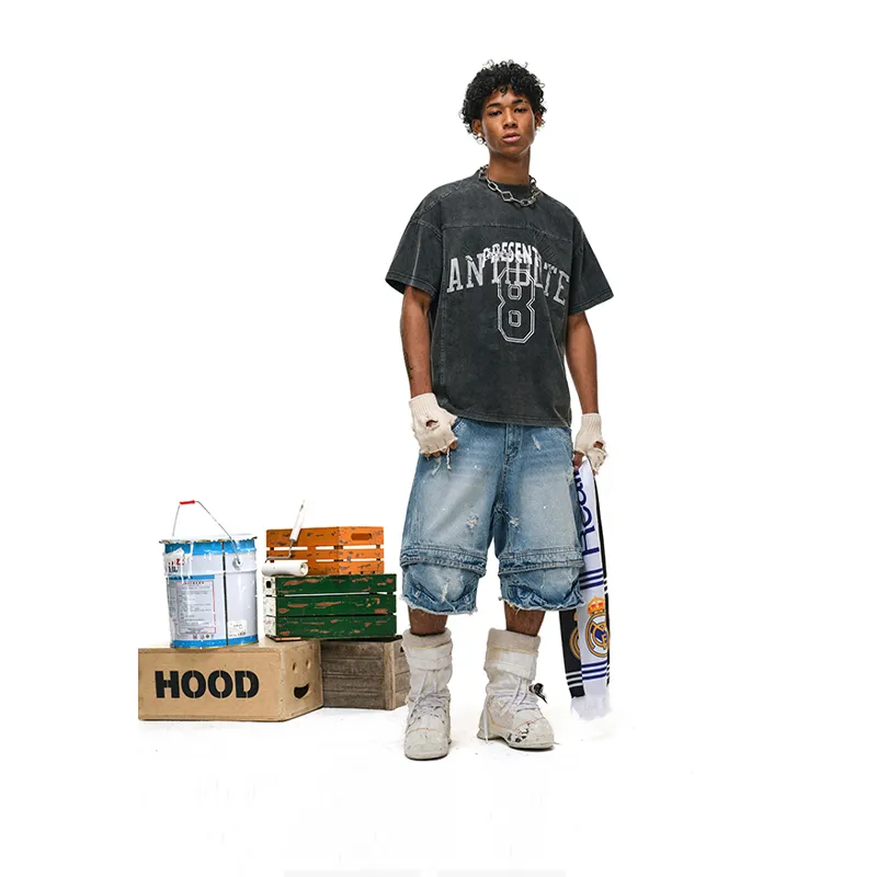 Antidote Worldwide Denim Shorts Unisex-2