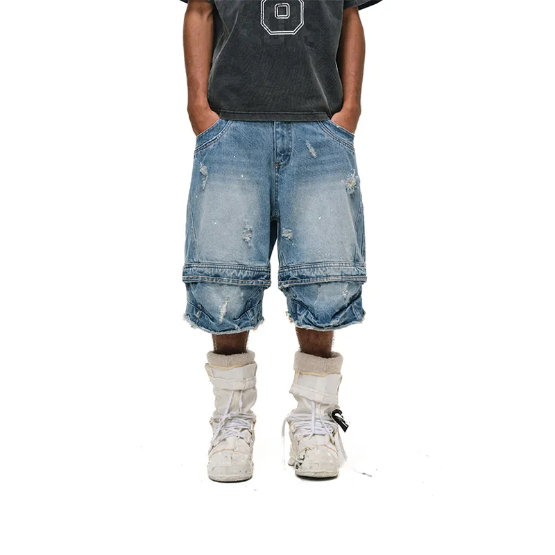 Antidote Worldwide Denim Shorts Unisex-3