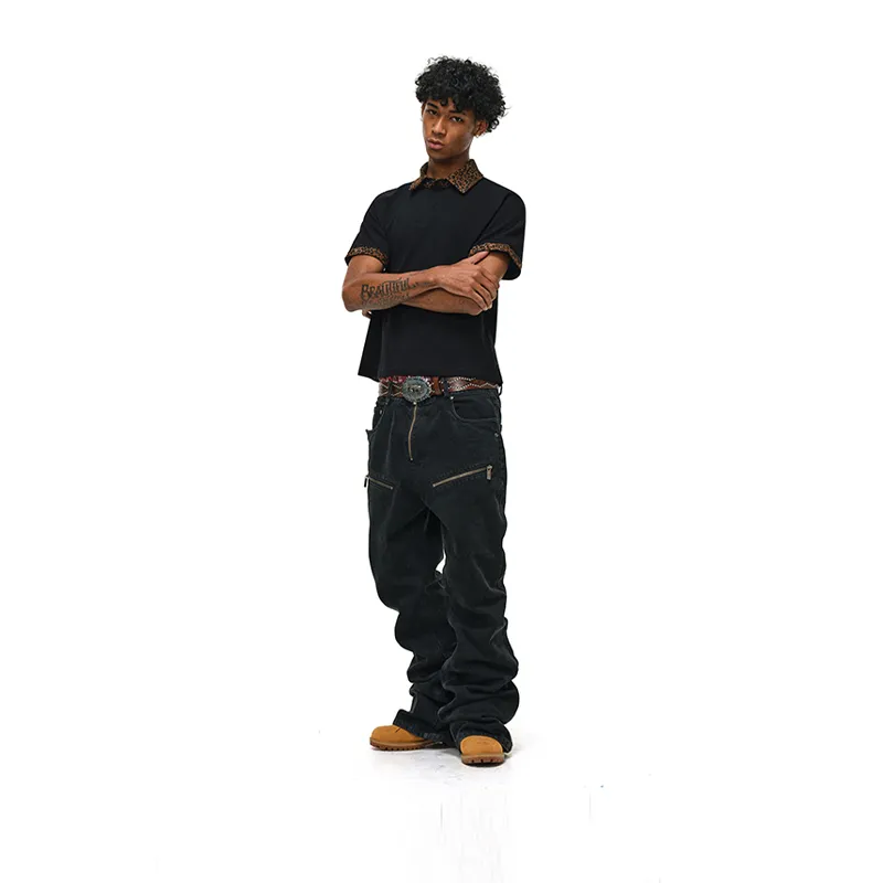 Antidote Worldwide Polo Shirt Unisex Black-5