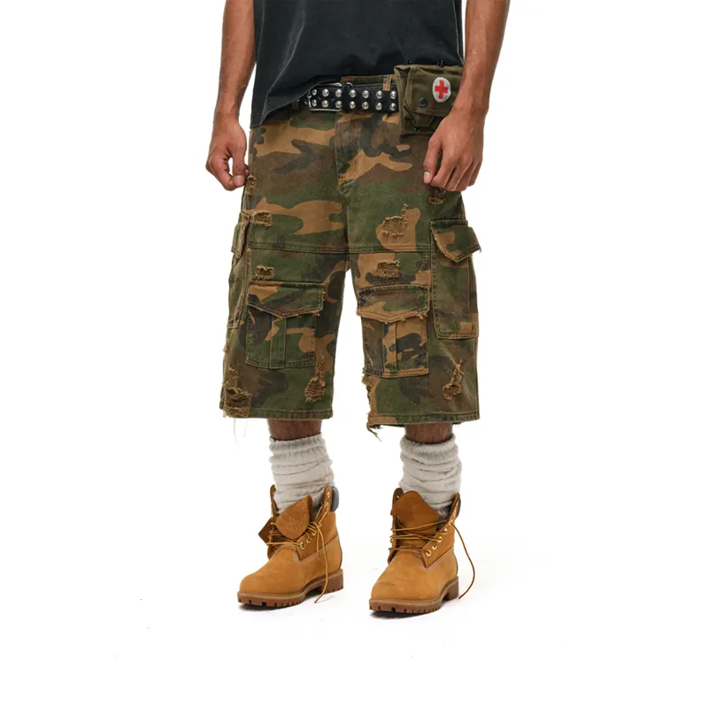Antidote Worldwide Cargo Shorts Unisex Camouflage-2