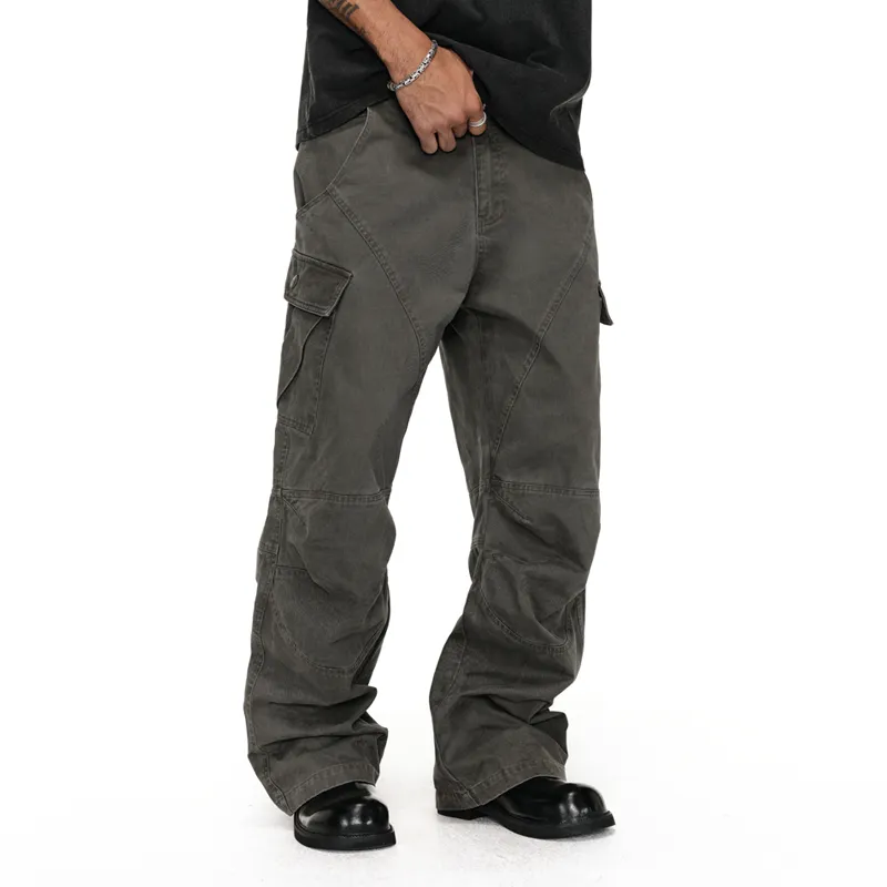 Antidote Worldwide Cargo Pants Unisex Dark Gray-4