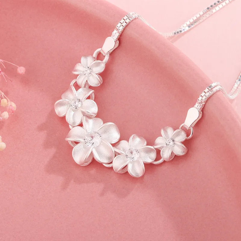 GIMK S 990 Silver Necklaces Women's-4