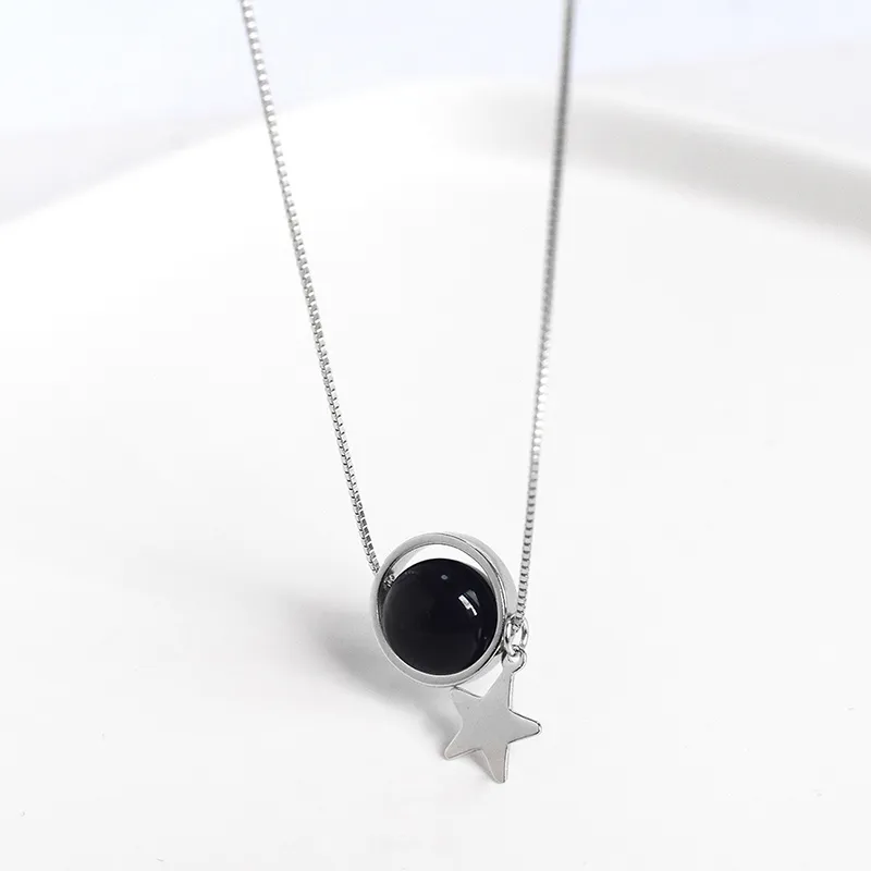 GIMK S925 Silver Necklaces Women's-14