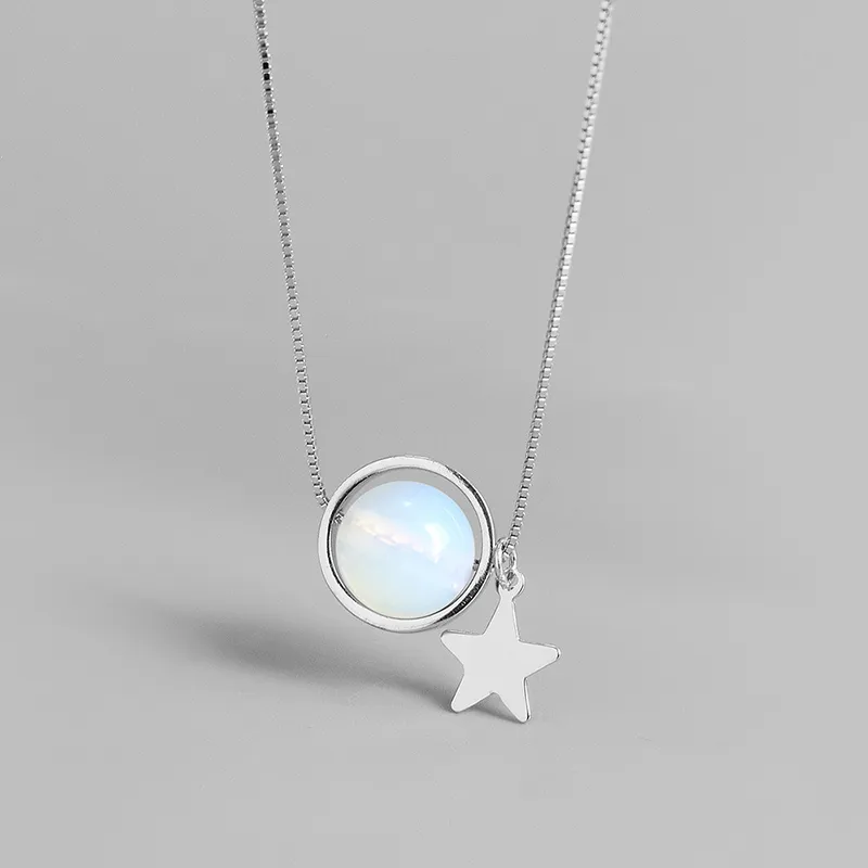 GIMK S925 Silver Necklaces Women's-10