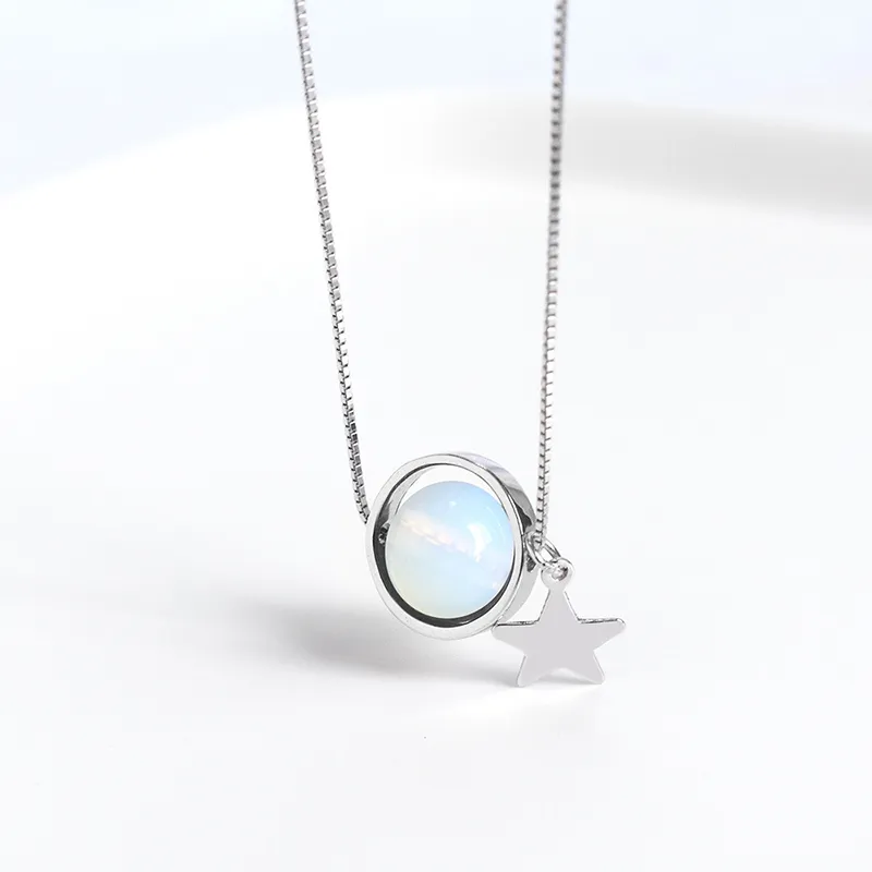 GIMK S925 Silver Necklaces Women's-9