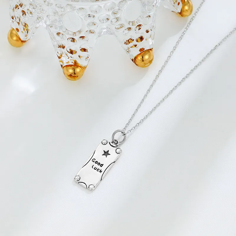GIMK S925 Silver Necklaces Unisex-3