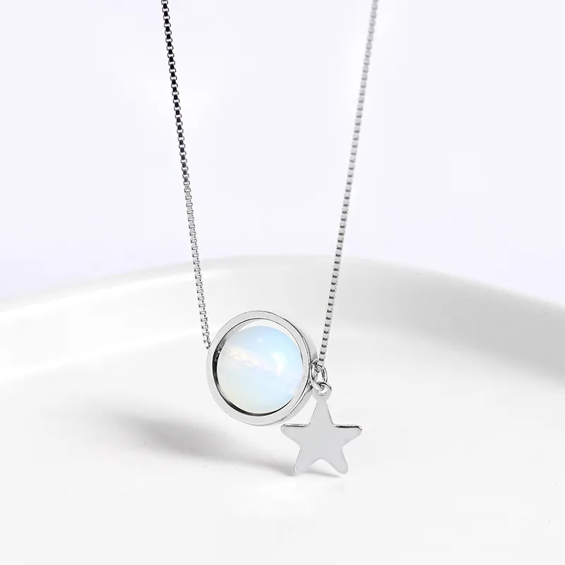 GIMK S925 Silver Necklaces Women's-11